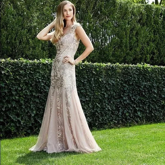 Alex Evenings Dresses Alex Eveningsembellishedlace Embroidered